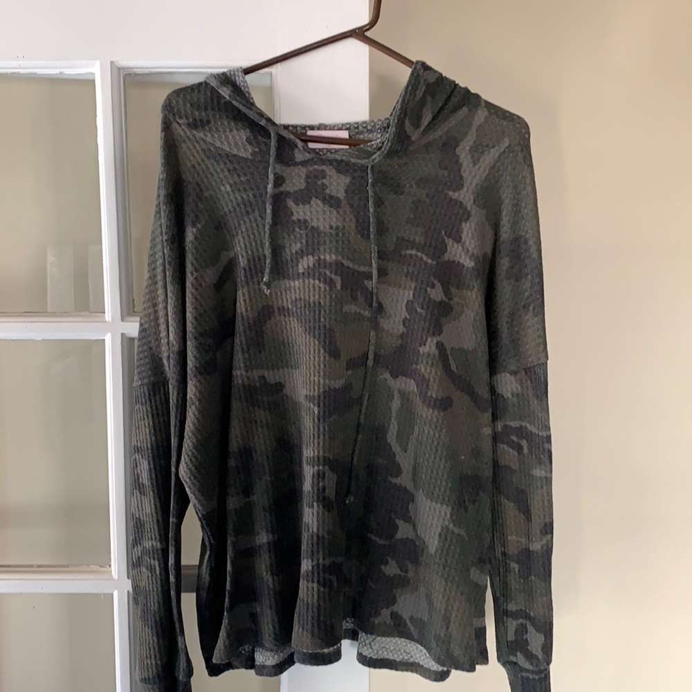 Pink Lily Camo hoodie